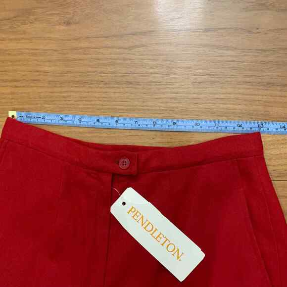Pendleton Pants Size 8 Vintage 70s Red Wool NWT New Small Classic - Picture 7 of 13